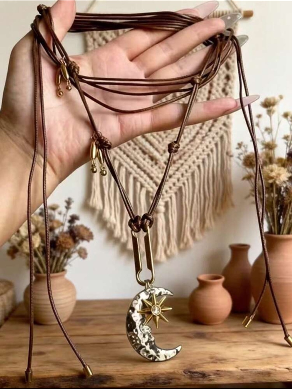 Moon & Star Necklace - Picture 1 of 2